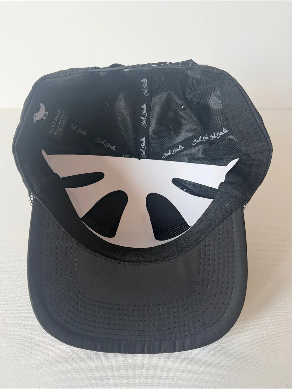Bad Birdie Black Cap with White Bird Emblem